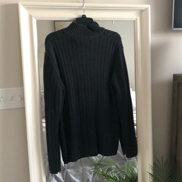 Mens Calvin Klein Dark Gray Knit Sweater SZ L - Picture 5 of 5